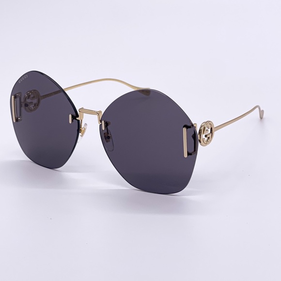 NEW GUCCI GG1203S 002 ROUND WOMEN SUNGLASSES GUCCI GG1203S - Picture 3 of 14